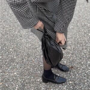 Black and White Houndstooth Dress